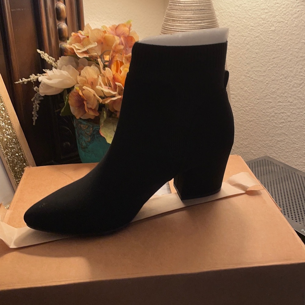 Black ankle boots
